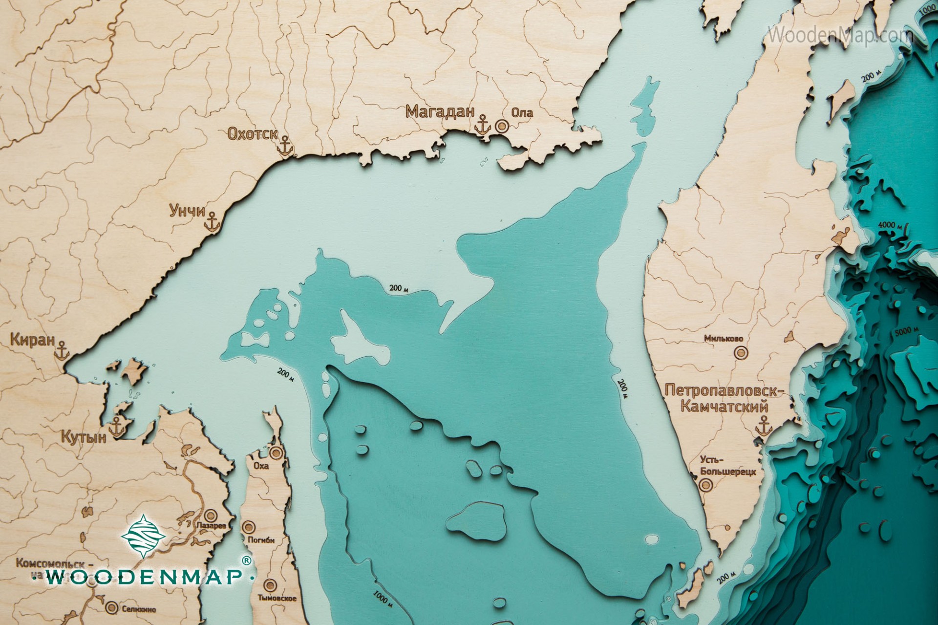 Карта Охотское море карта